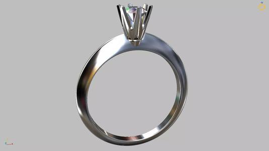 Solitaire Ring 4 40mm Gem