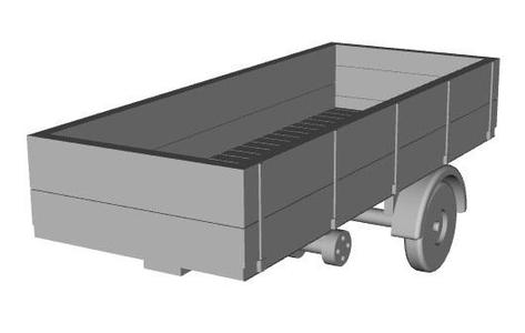 mh3 trailer 15ft-6ft open 1/43 scale