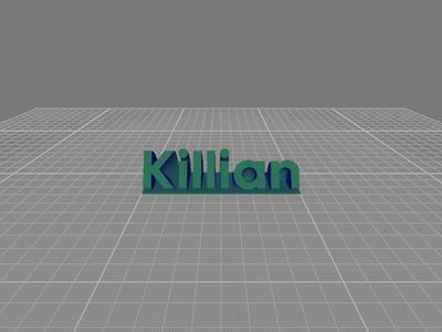 Killian inclined name tag