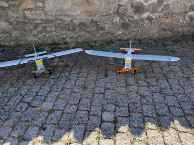 RC planes POL120 120 cm wingspan and POL100 100 cm wingspan