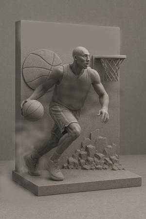 BASKETBALL SCULPTURE kobe bryant