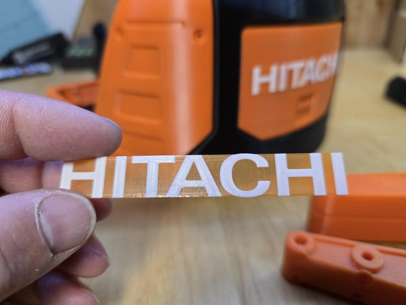 HITACHI Logos for AN3DRC 1/8 scale Mini Excavator