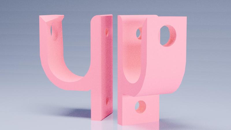 brackets for air line or electrical cable management