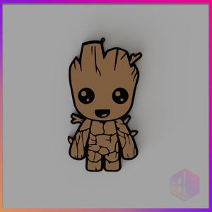 GROOT KEYCHAIN 2 COLORS