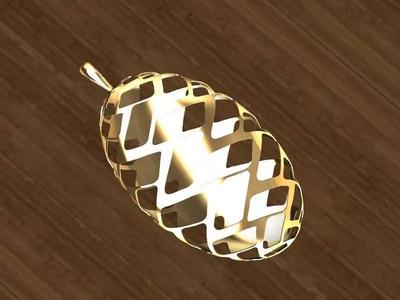 oval mesh pendant stl verified