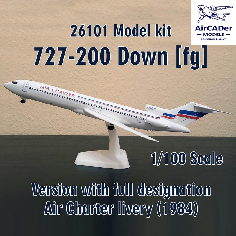 26101 Model kit 727-200 Down [fg]  scale 1/100