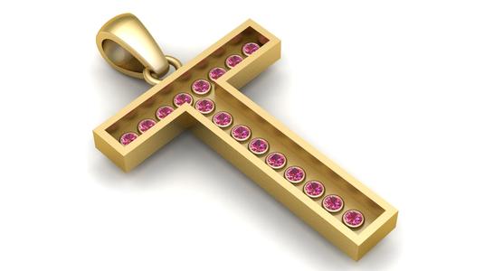 T ALPHABET  PENDANT  3d printable model