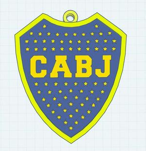 Boca Juniors Keychain - 3D STL Model