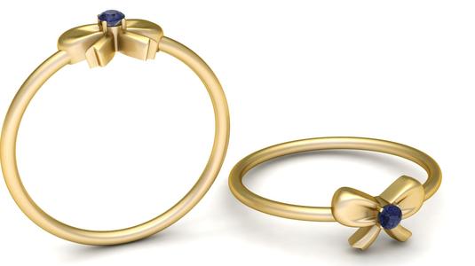 Bow Ring 3D Printable Model