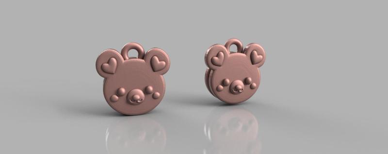 Bears earrings