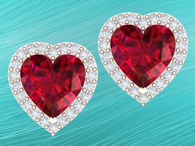 Heart earrings - Love earrings - N915348