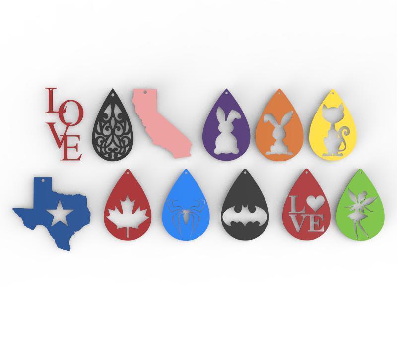 The Earrings 12 Pieces