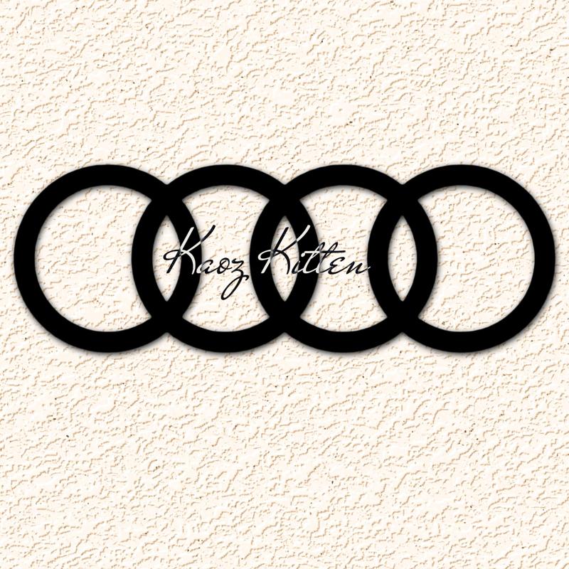 Audi Auto Logo Car Symbol Wall Art Home Decor