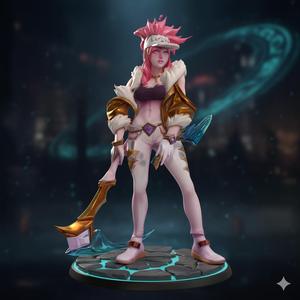 "Akali 3D Figurine - High Quality Collectible Action Statue"