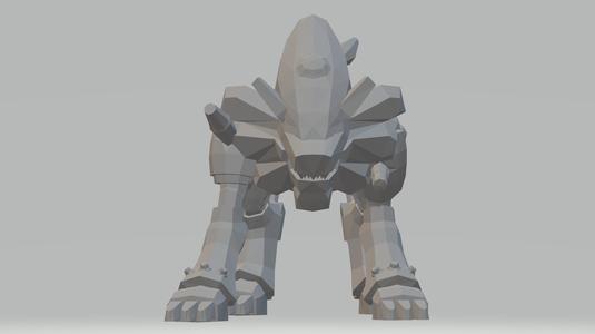 JagerLoweemon Digimon Frontier Toy Replica 3D Model STL