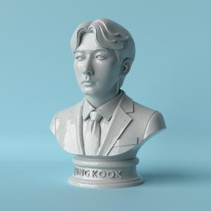 Golden Maknae – Stylized Bust of Jungkook (BTS)