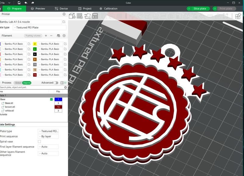 AFA Lanus club Coaster necklace and keychain Color Printable