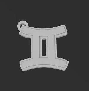 Gemini keychain necklace HD 4