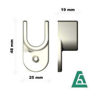 AC clothes rail holder 15/30mm