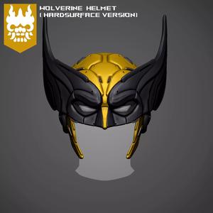 Test Printed -WOLVERINE CUSTOM HELMET  HardSurface Version
