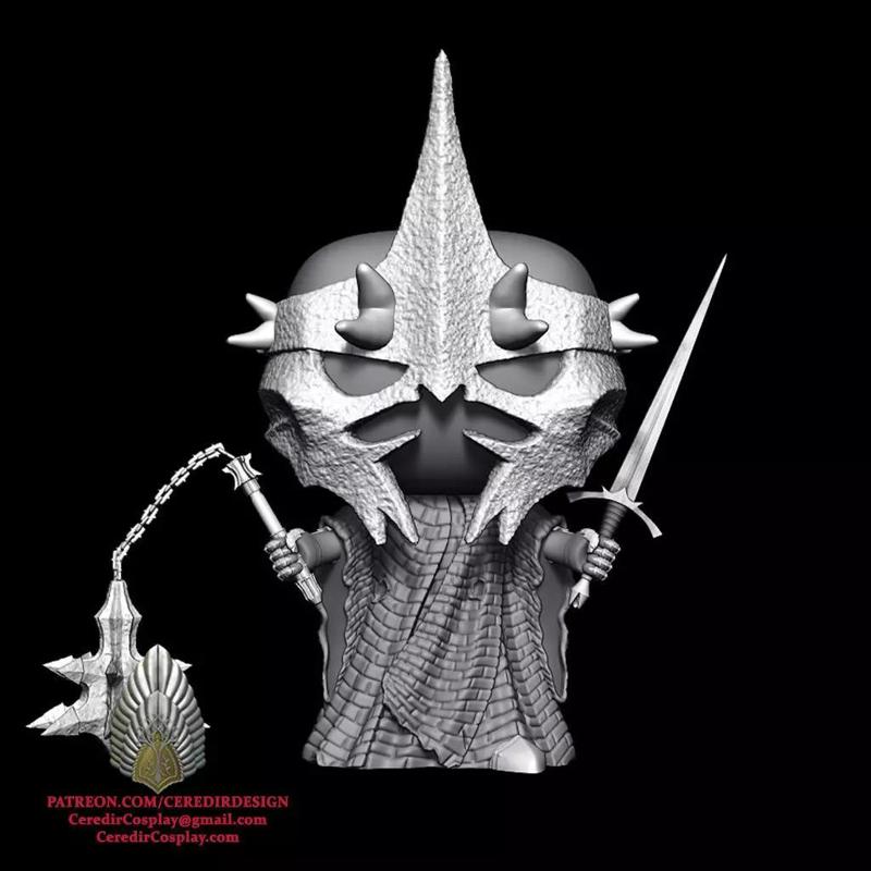 Witch King  Funko inspired lord of the rings 3D DIGITAL DL