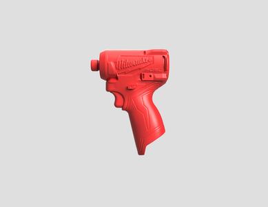 Milwaukee M12 Fuel Hex Driver 3453-20 3D SCAN