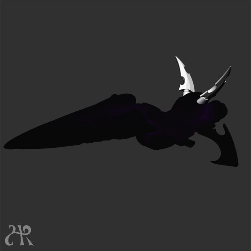 Space Elven Pirate Corsair bike blade antenna