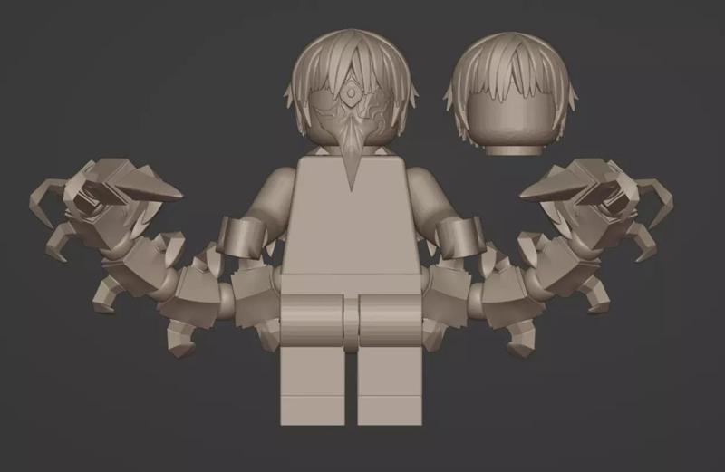 Lego Brick Minifigure Kaneki Tokyo Ghoul Custom Accesories