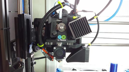 Extruder Upgrade for 1.75mm E3D-v6 on LulzBot TAZ 4.1