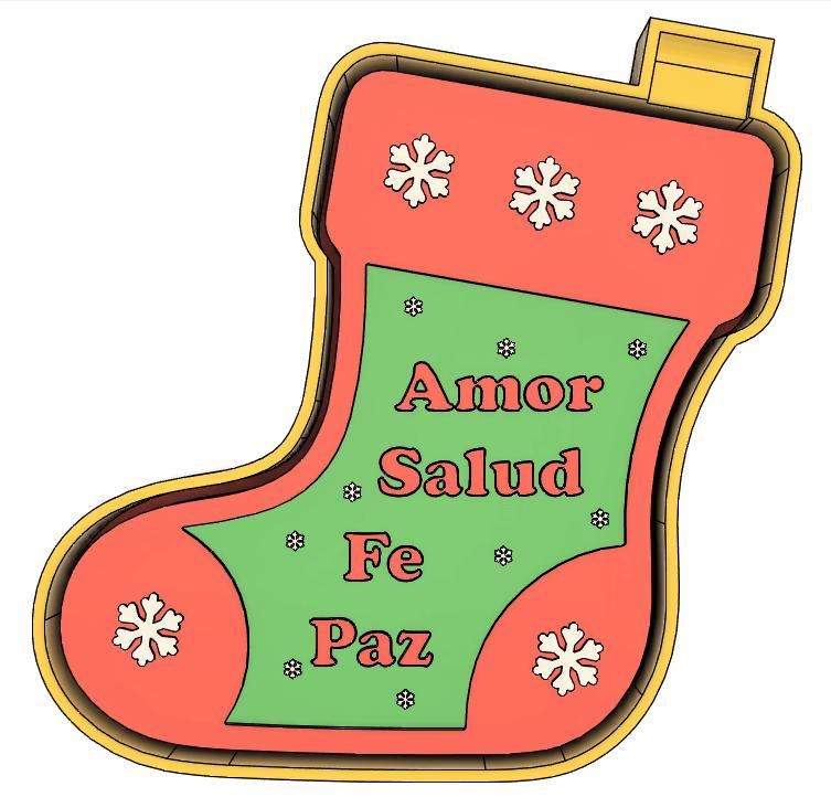 Mold for Christmas boot candles with wishes