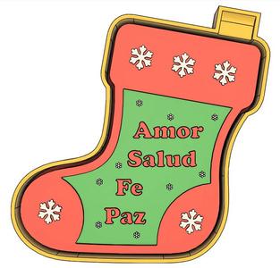 Mold for Christmas boot candles with wishes