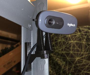 Shelf mount for webcam