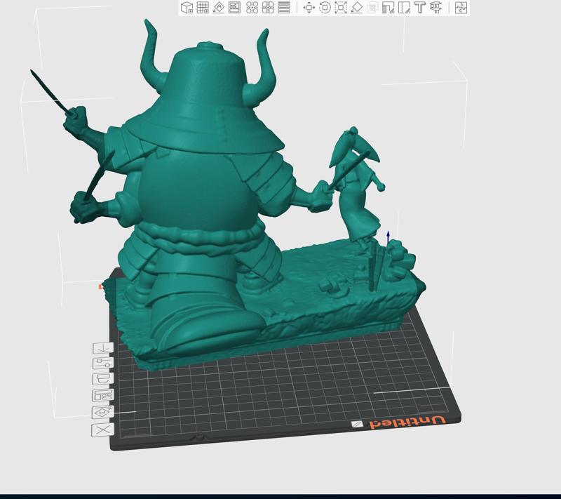 Avatar: The Last Airbender - Samurai Appa vs Ronin Momo Statue