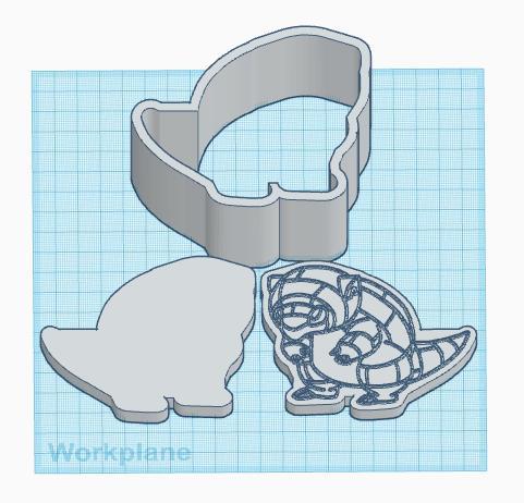 Pokemon: Alolan Sandshrew 3 Piece Bath Bomb Mold