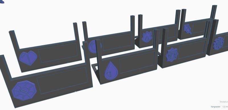 Pokémon TCG Card Stand with Kanto Arena Badges