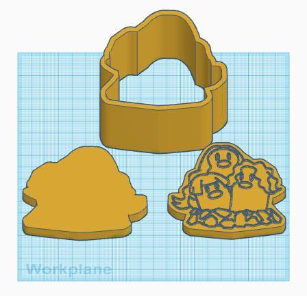 Pokemon: Alolan Dugtrio 3 Piece Bath Bomb Mold