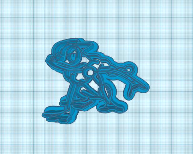 Pokemon: Frogadier Cookie Cutter
