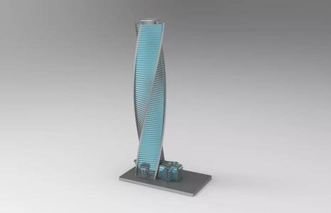 3D model of Al Majdoul Tower in Riyadh KSA