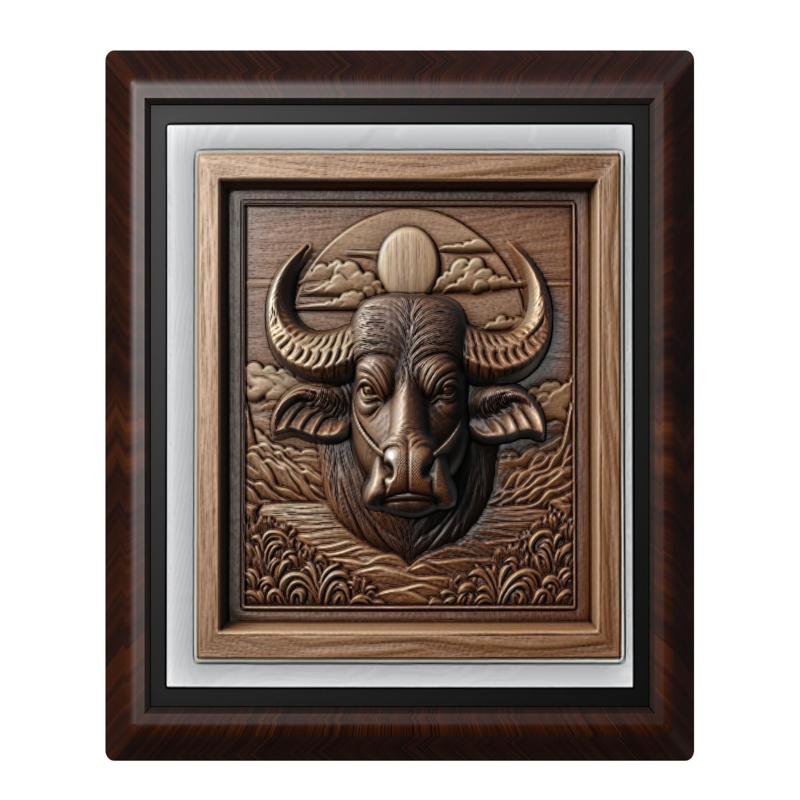 Buffalo animal wall art relief wall decor
