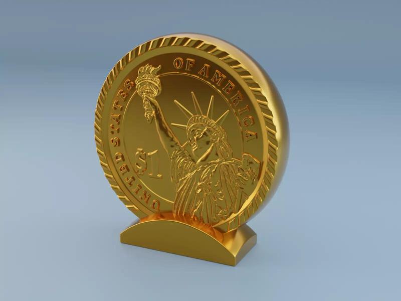 1 Dollar Cup 3D print model