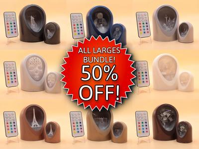 The All Larges Bundle - LED Light Up Dioramas