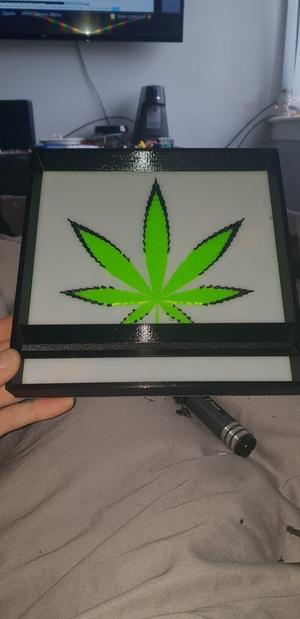 Weed Leaf Rolling Tray
