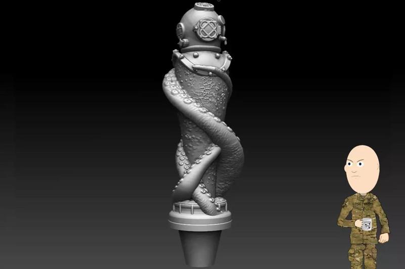 Hard Hat Diver Beer Tap