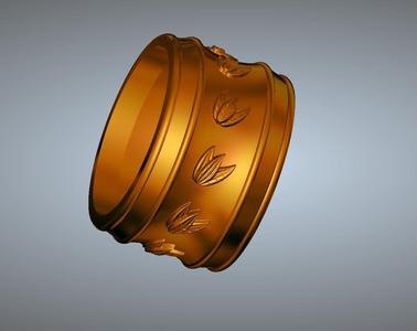 ring leaves r-13 for 3d-print and cnc