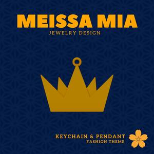 Pocket Royalty – 3D Print File for Crown & Tiara Keychain or Pendant - Crown Keychain - Tiara Pendant - Girl's Fashion - Princess Fashion Accessories