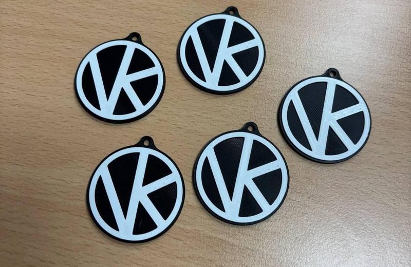 Key ring Vallecas logo VK