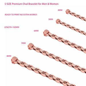 5 Set of Stick Premium Oval Bracelet for Men and Women 3D Model Collection