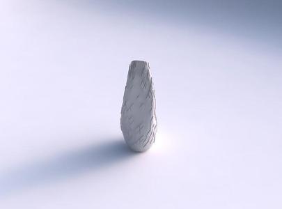 Top squeezed helix with scattered diagonal grid plates