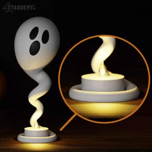 Spiral Ghosts Candle Stick 5 expressions No Supports