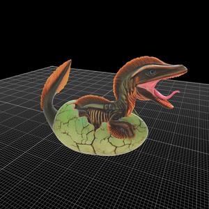 Baby Plesiosaur in Egg